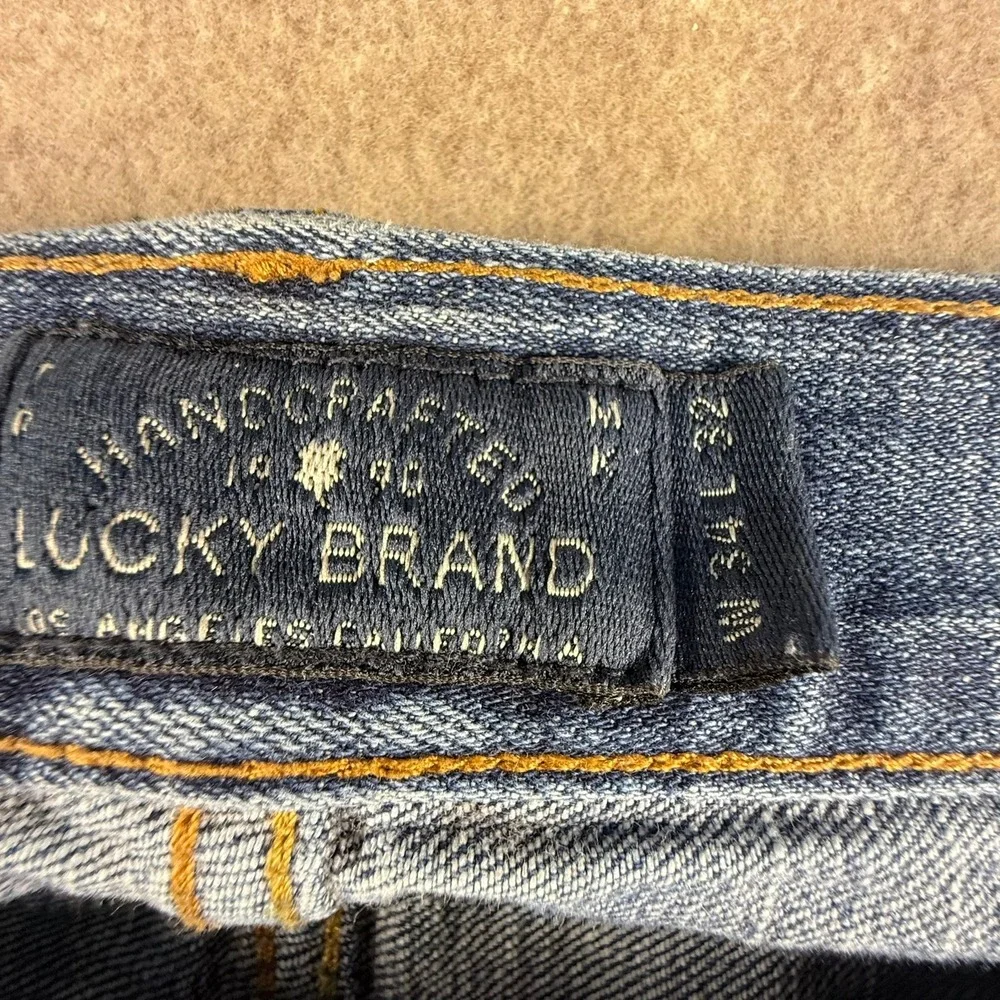 Lucky Brand Original Straight Mens Jeans 34x32 Medium Wash Blue Denim Pants